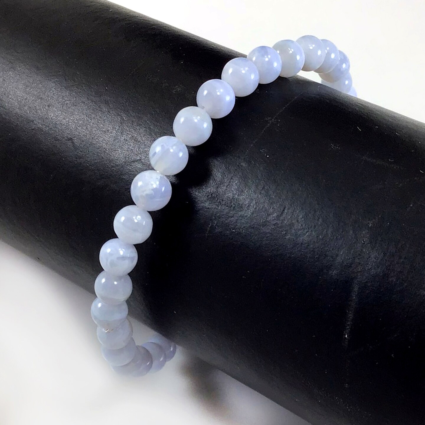Softy。Blue Lace Agate Aquamarine Sodalite Flower Agate Natural Stone  Bracelet - Shop Soft-Boil-Egg Bracelets - Pinkoi